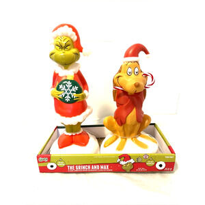 How The Grinch Stole Christmas Blow Mold And Dog Max 2 Piece ''NEW''